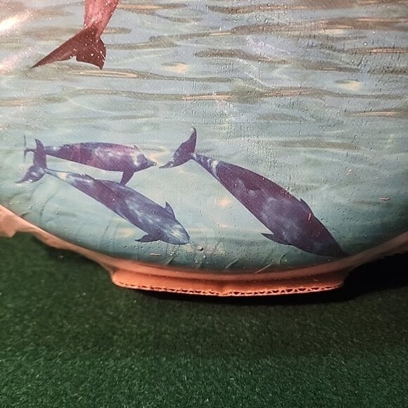 Vintage Dolphins Toilet Seat Home Trends Standard Soft Seat NIP - Picture 4 of 9